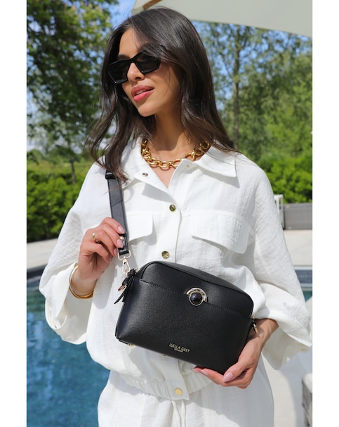 Luella Grey Sian Black Camera Crossbody