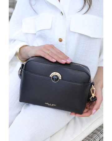 Luella Grey Sian Black Camera Crossbody