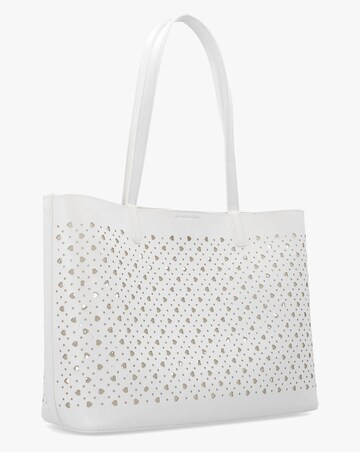 Love Moschino Heart Basket White Tote Bag