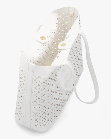 Love Moschino Heart Basket White Tote Bag
