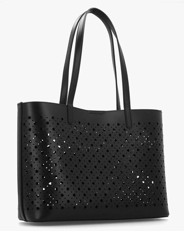 Love Moschino Heart Basket Black Tote Bag