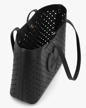 Love Moschino Heart Basket Black Tote Bag