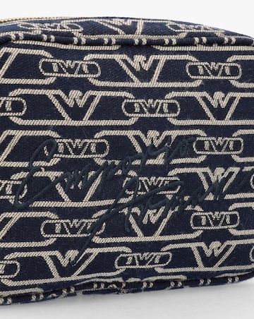 Emporio Armani Canvas Jacquard Navy Denim Camera Bag