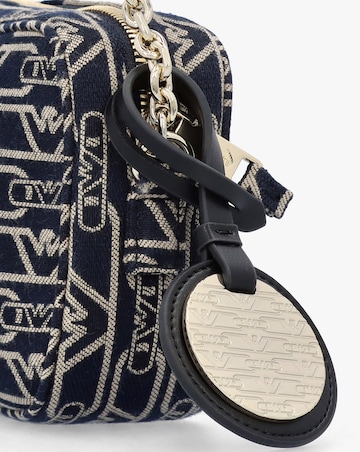 Emporio Armani Canvas Jacquard Navy Denim Camera Bag
