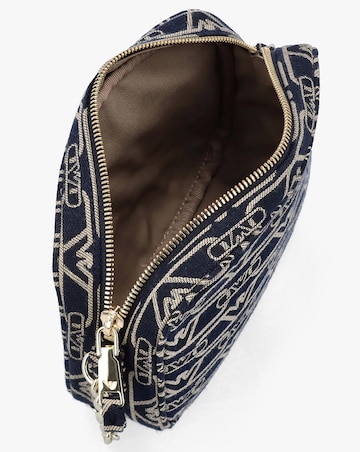 Emporio Armani Canvas Jacquard Navy Denim Camera Bag