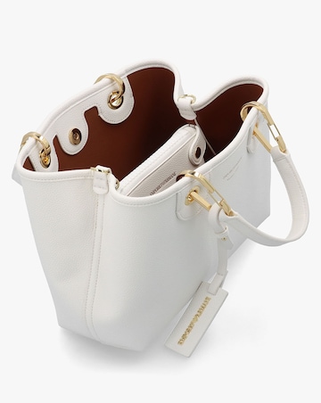 Emporio Armani Myea White Shopper Bag With Pouch