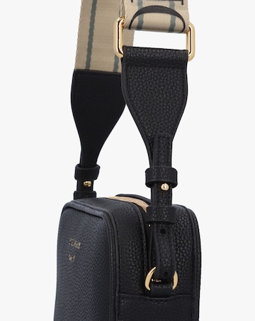 Emporio Armani Piped Black & Silver Camera Bag