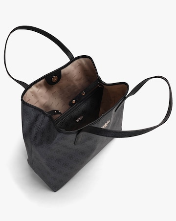 Guess Vikky II Coal Logo Tote Bag