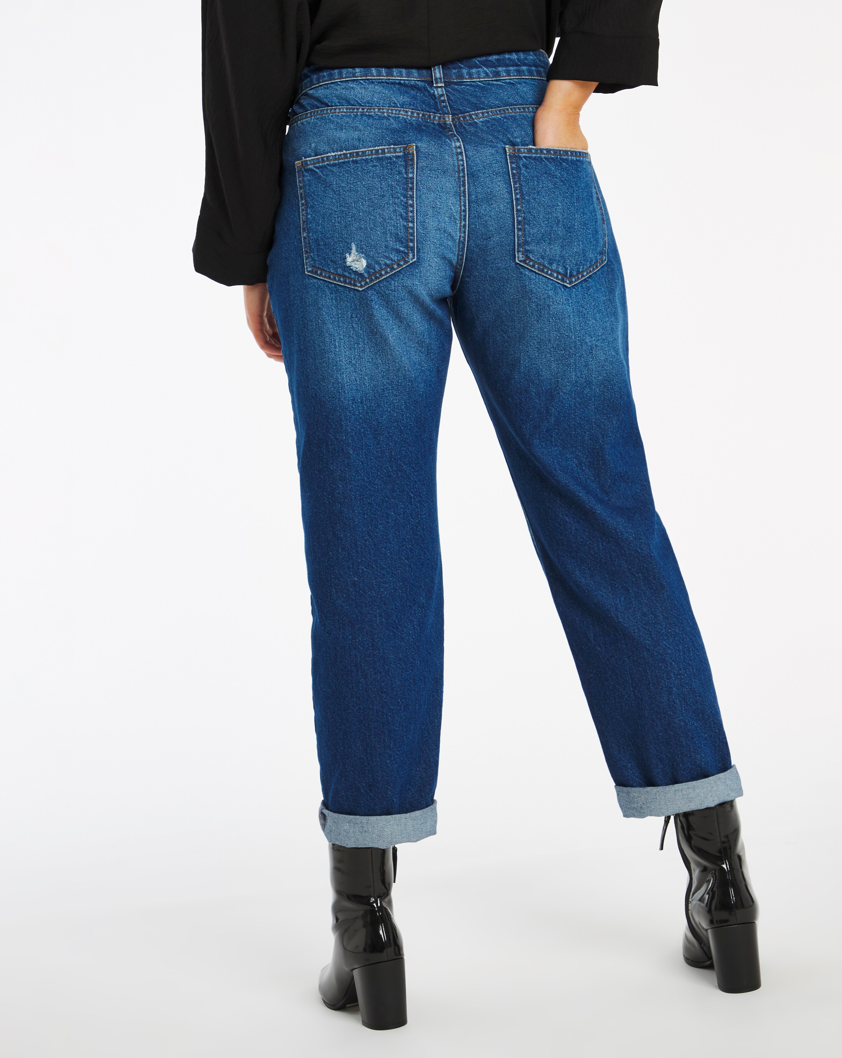 Riley Ripped Slouch Boyfriend Jeans | Simply Be Riley Ripped Slouch Boyfriend Jeans | Simply Be