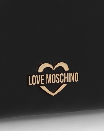 Love Moschino Black Pearl Handle Shoulder Bag