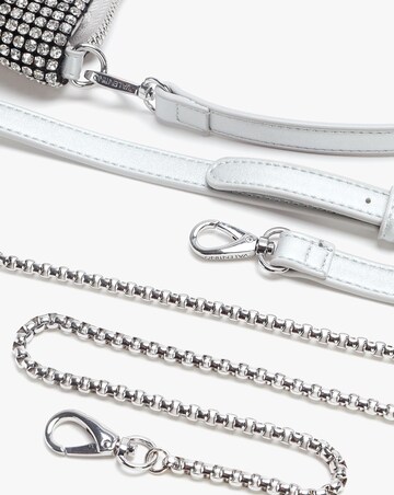 Valentino Bags Nabilah Silver Jewel Pouch Bag