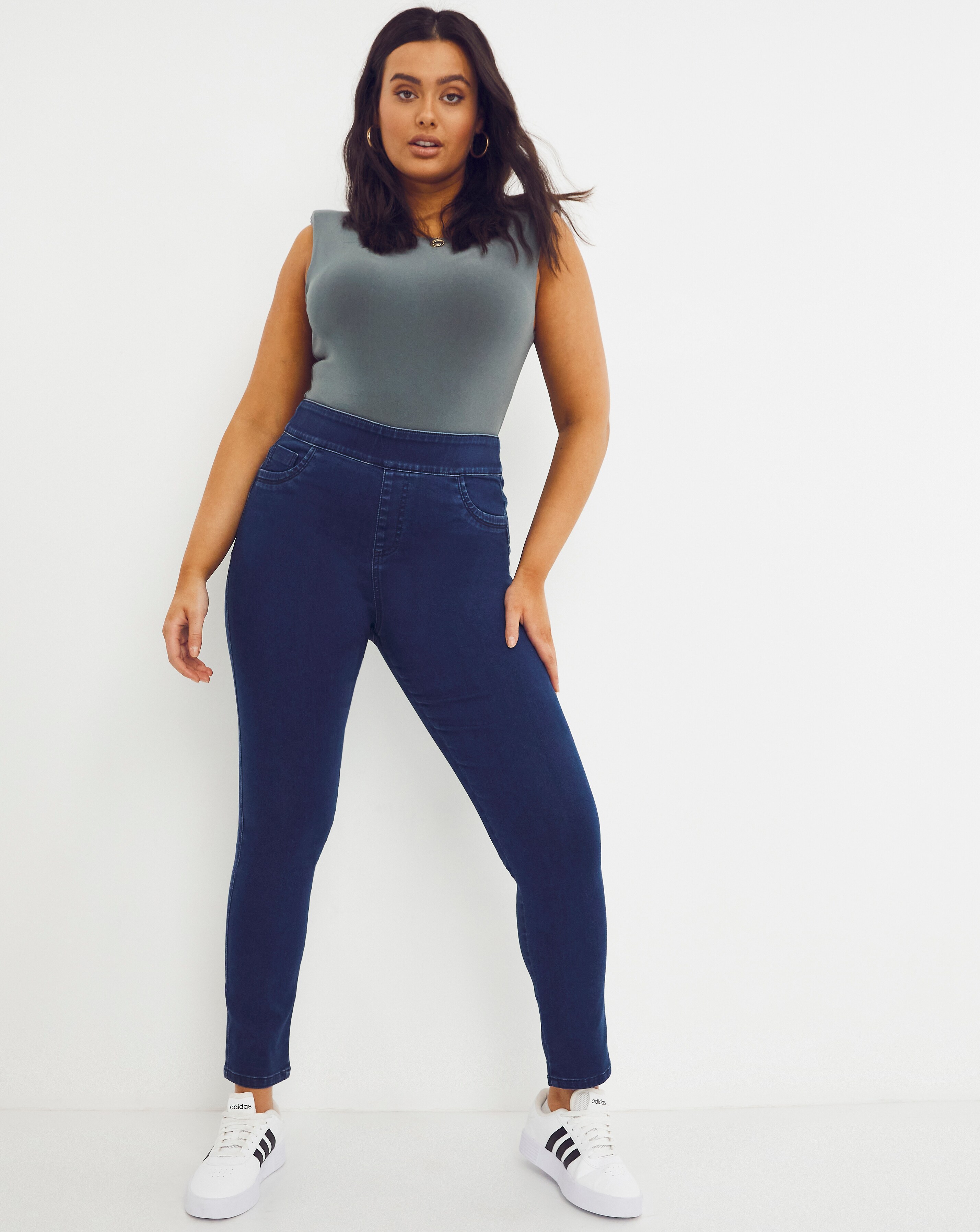 Sculpt & Define Indigo Slim Leg Jeggings Simply Be