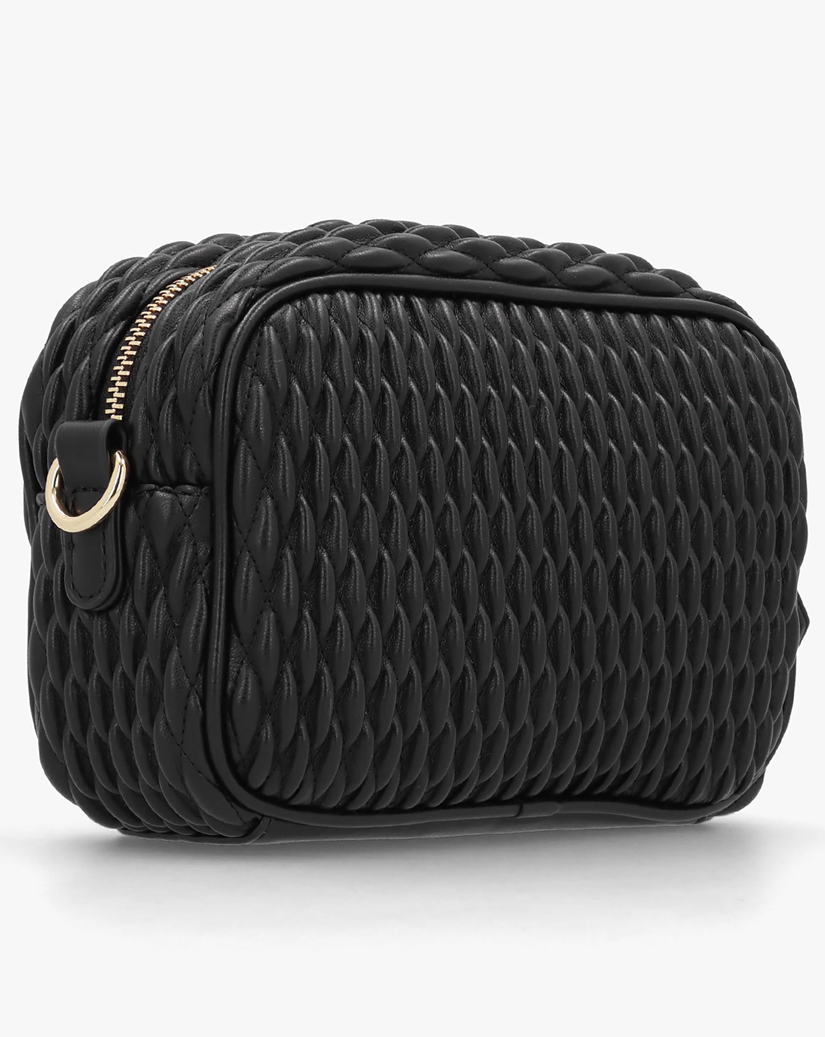 Valentino Bags Frequency Black Textured Camera Bag Simply Be