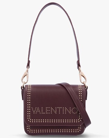 Valentino Bags Shine Burgundy Cross-Body Bag