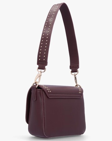 Valentino Bags Shine Burgundy Cross-Body Bag