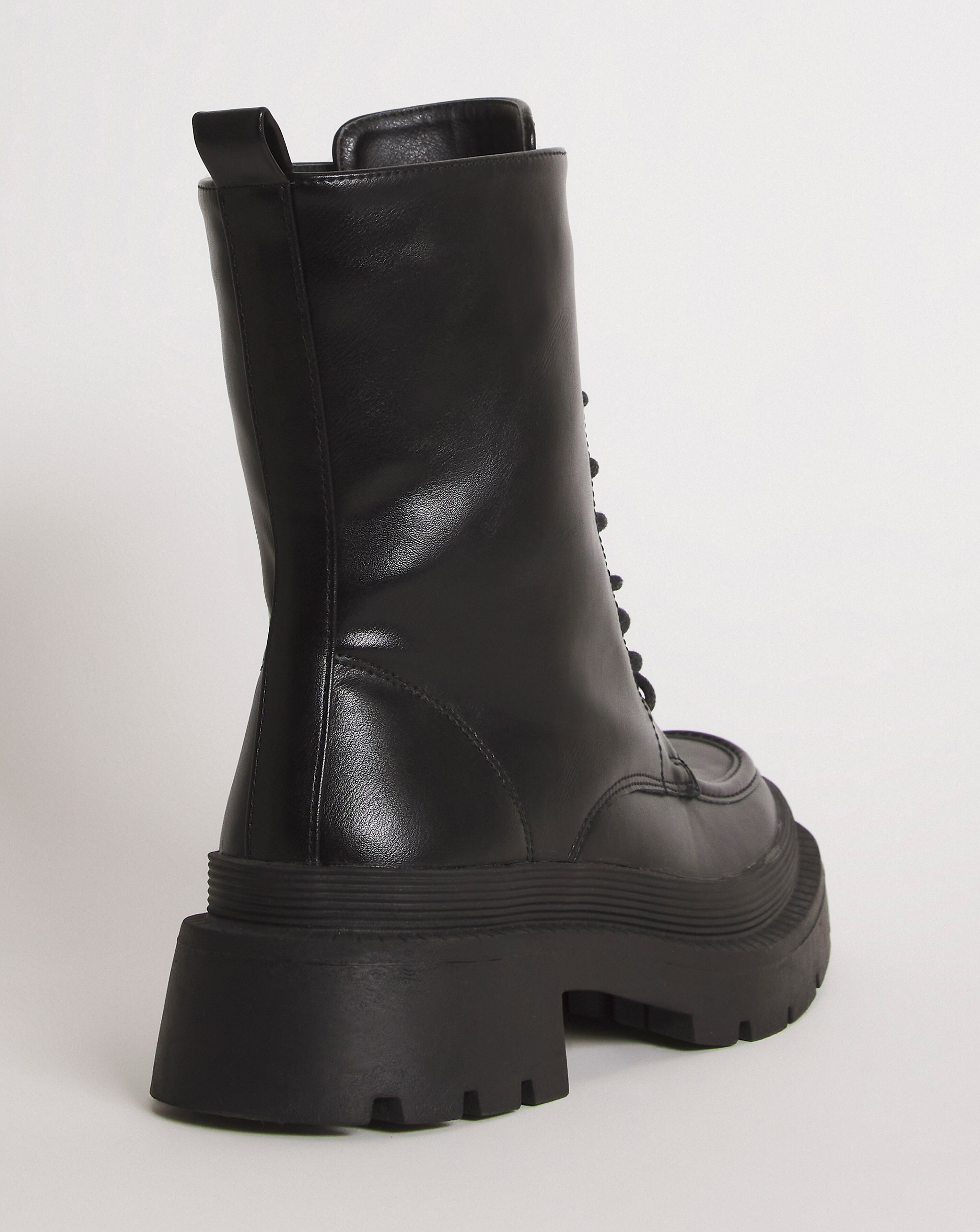 Wide fit chunky hotsell lace up boots