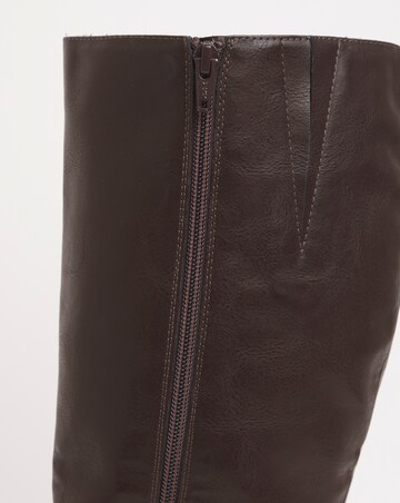 Buckle Detail Knee High Boots ExWide SC