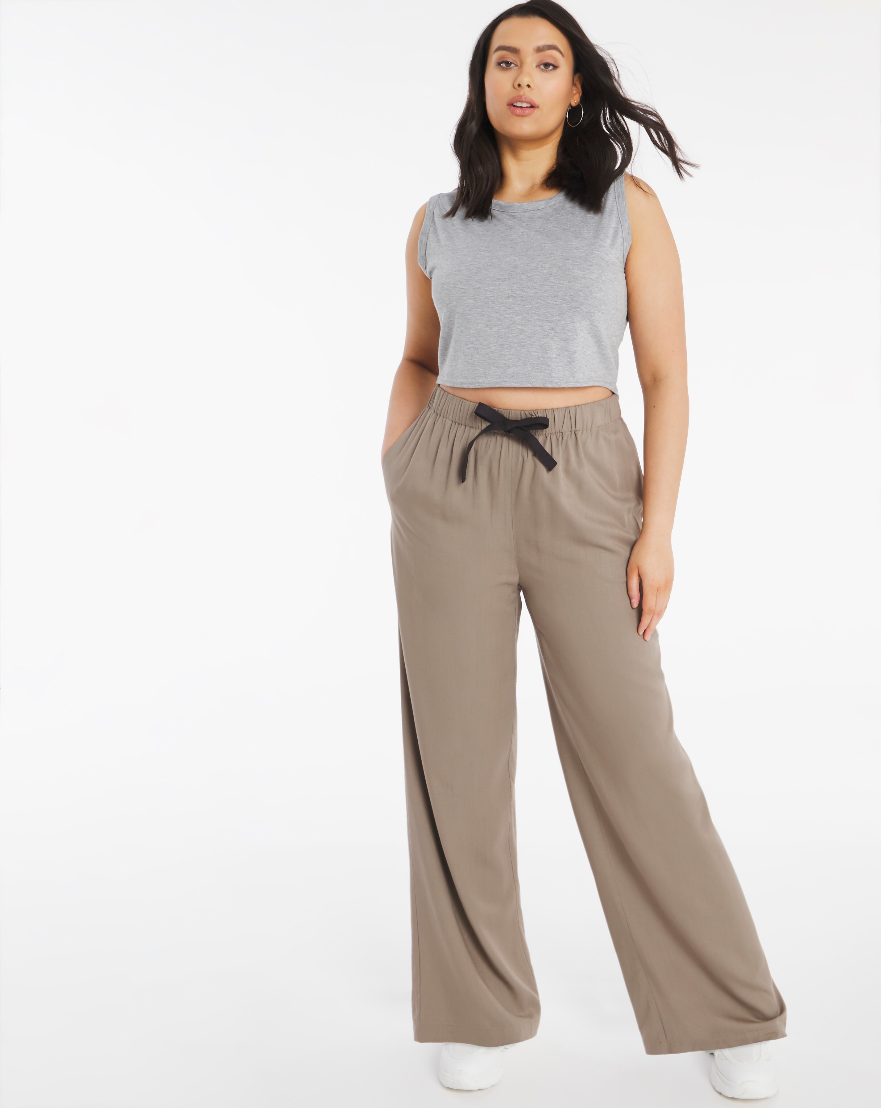 Tie waist palazzo pants Outlet