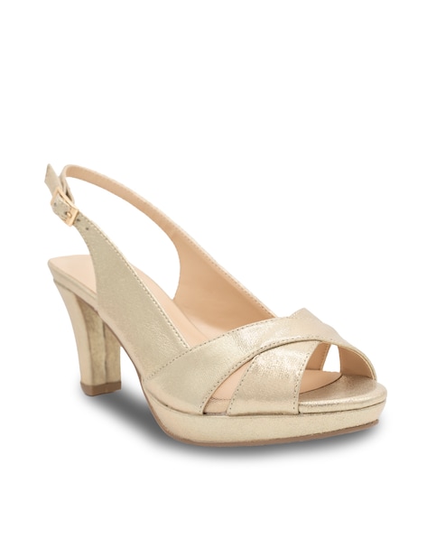 Paradox London Luisa Slingback Platform Sandals