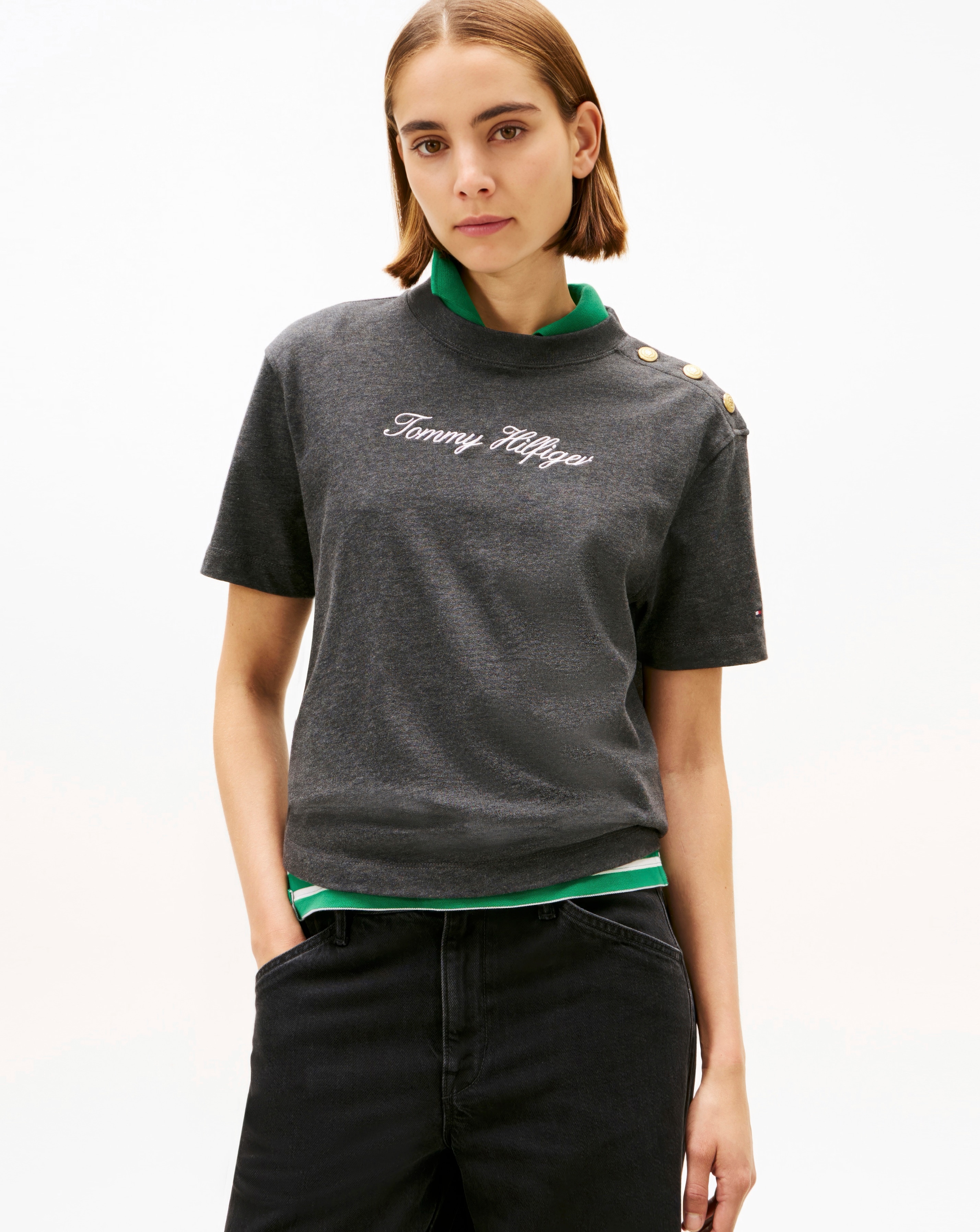 New In - Tommy Hilfiger Script Modern T-Shirt