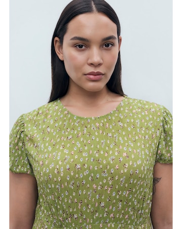 MANGO DITSY FLORAL MIDI DRESS