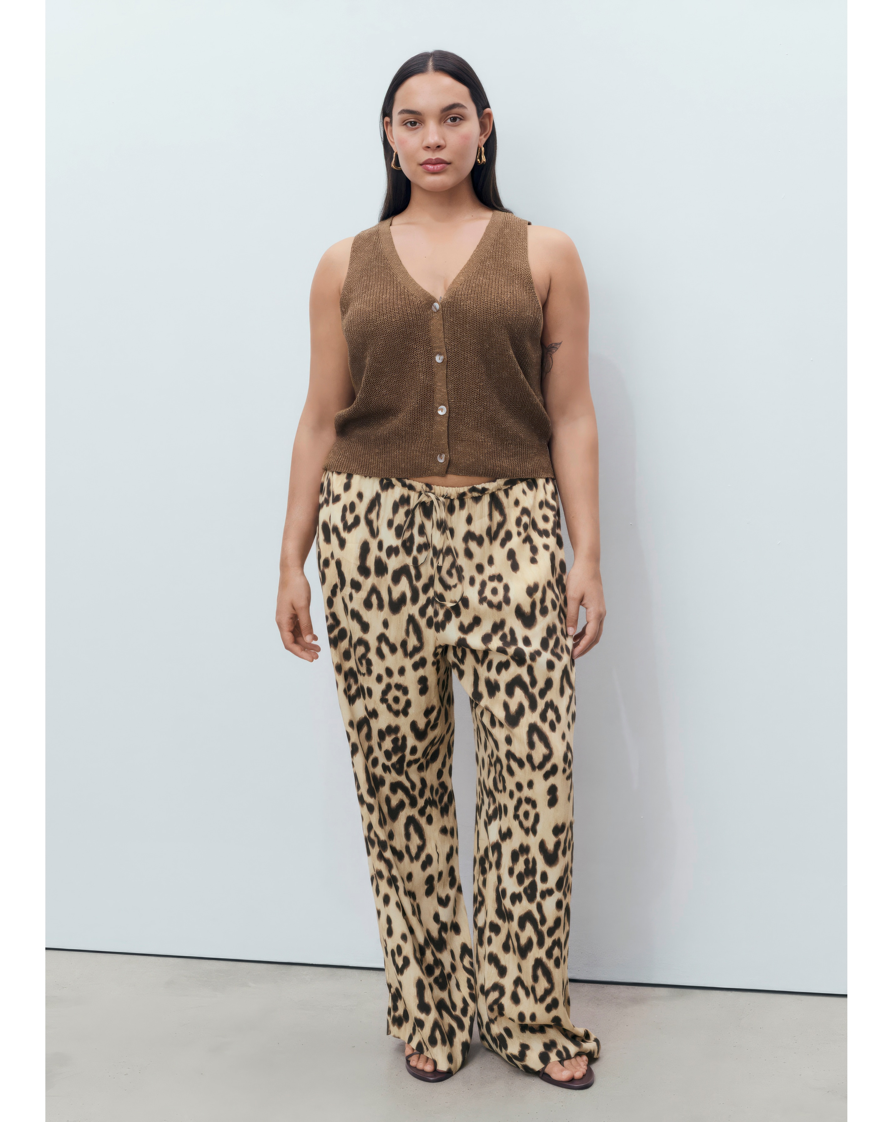 New In - Mango Leopard Print Trousers