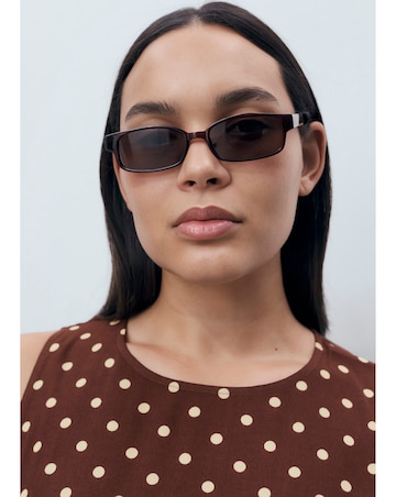 MANGO POLKA DOT MIDI DRESS