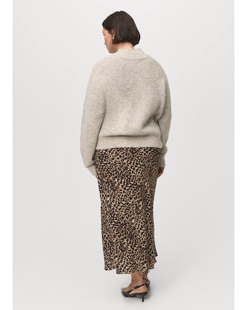 MANGO LEOPARD PRINT SKIRT