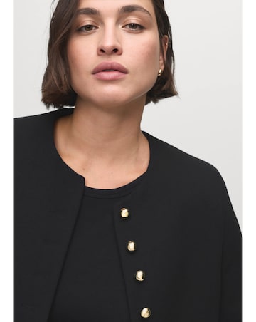 MANGO BUTTON DETAIL JACKET