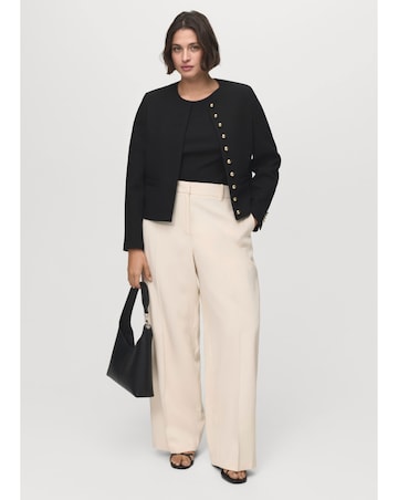 MANGO BUTTON DETAIL JACKET