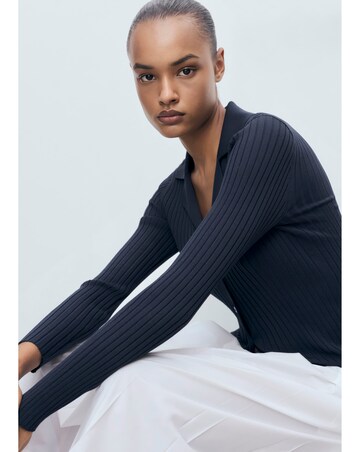 MANGO COLLARED CARDIGAN