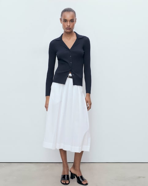 Mango Collared Cardigan