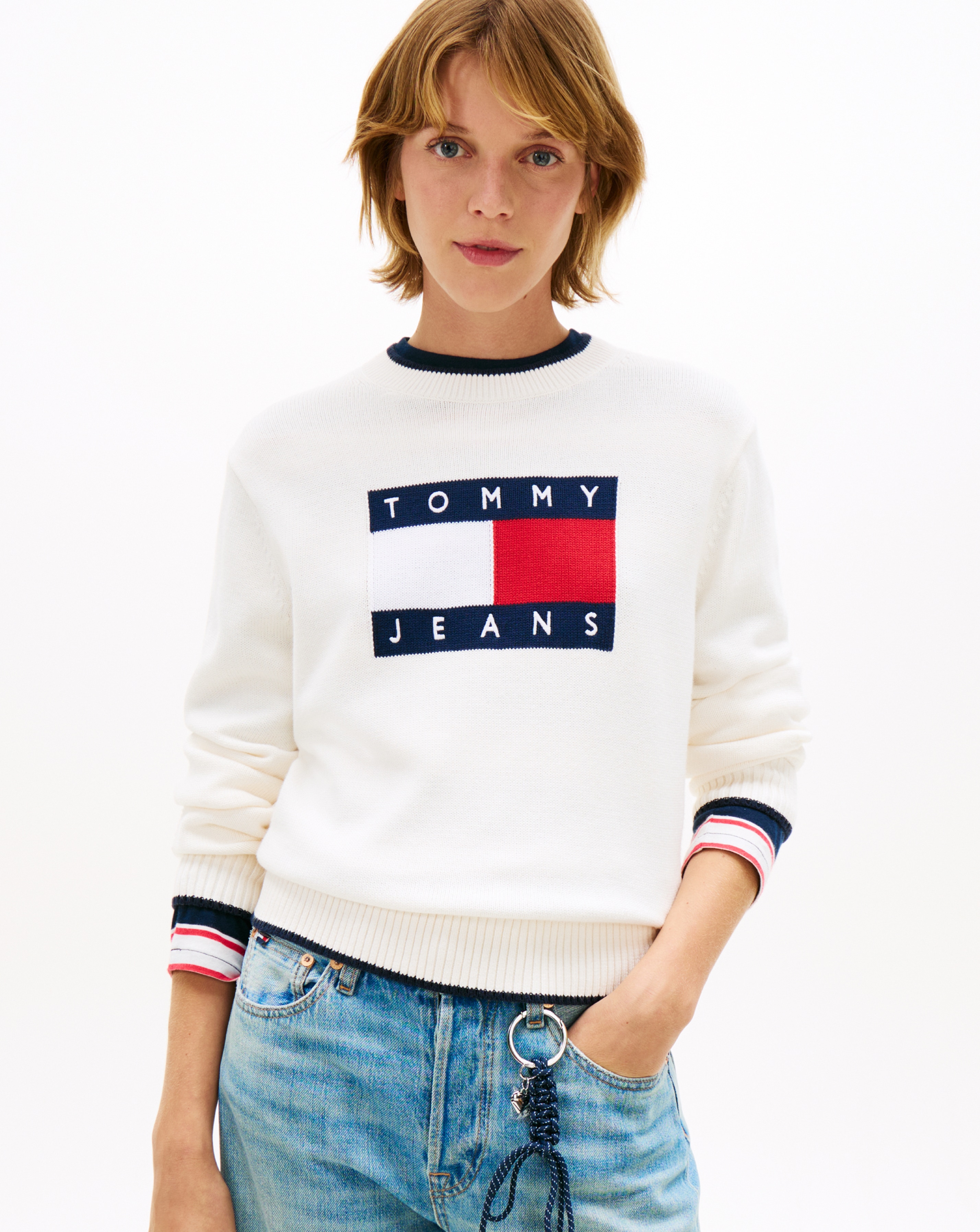 Tommy Jeans Flag Sweater