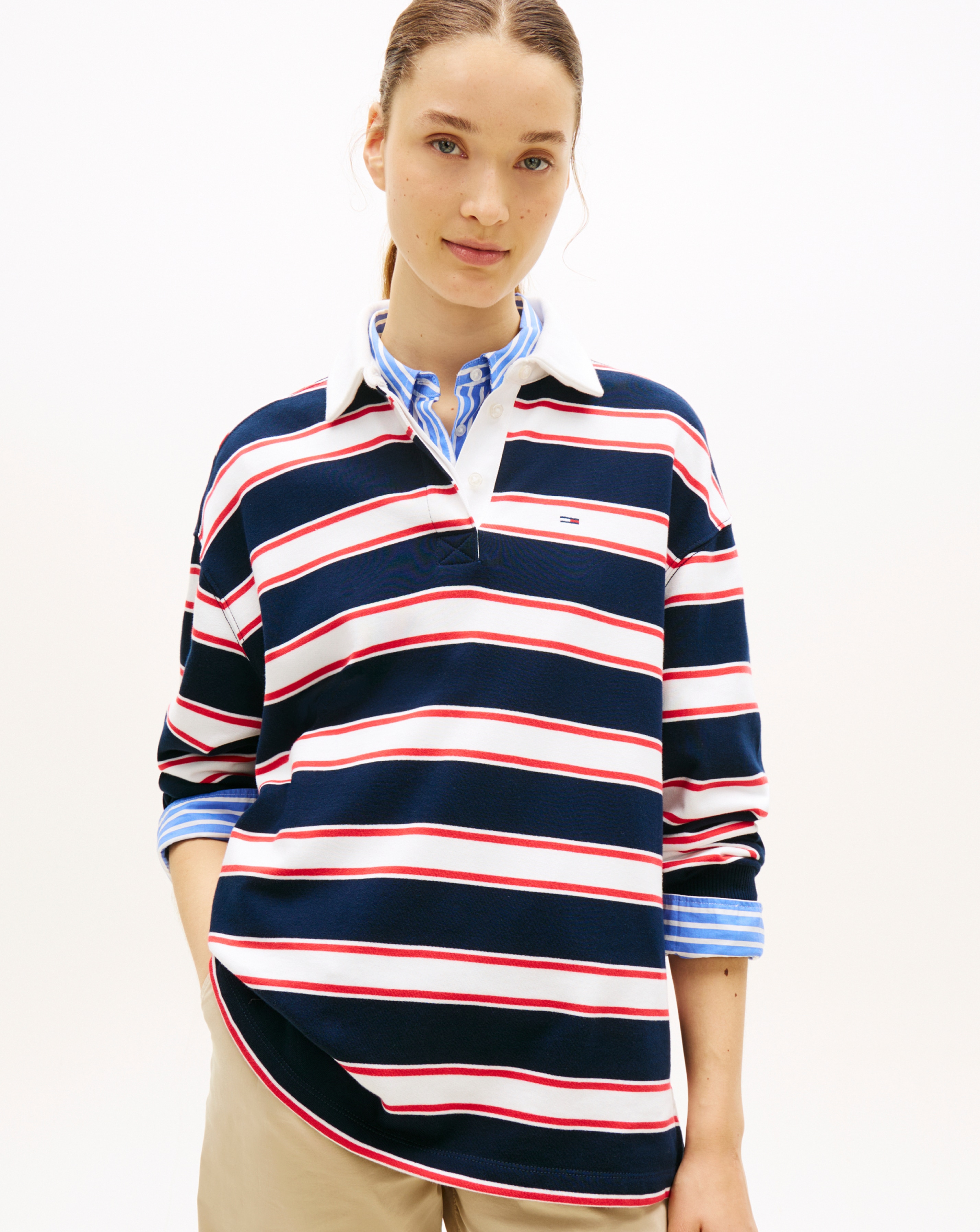 New In - Tommy Jeans Stripe Rugby