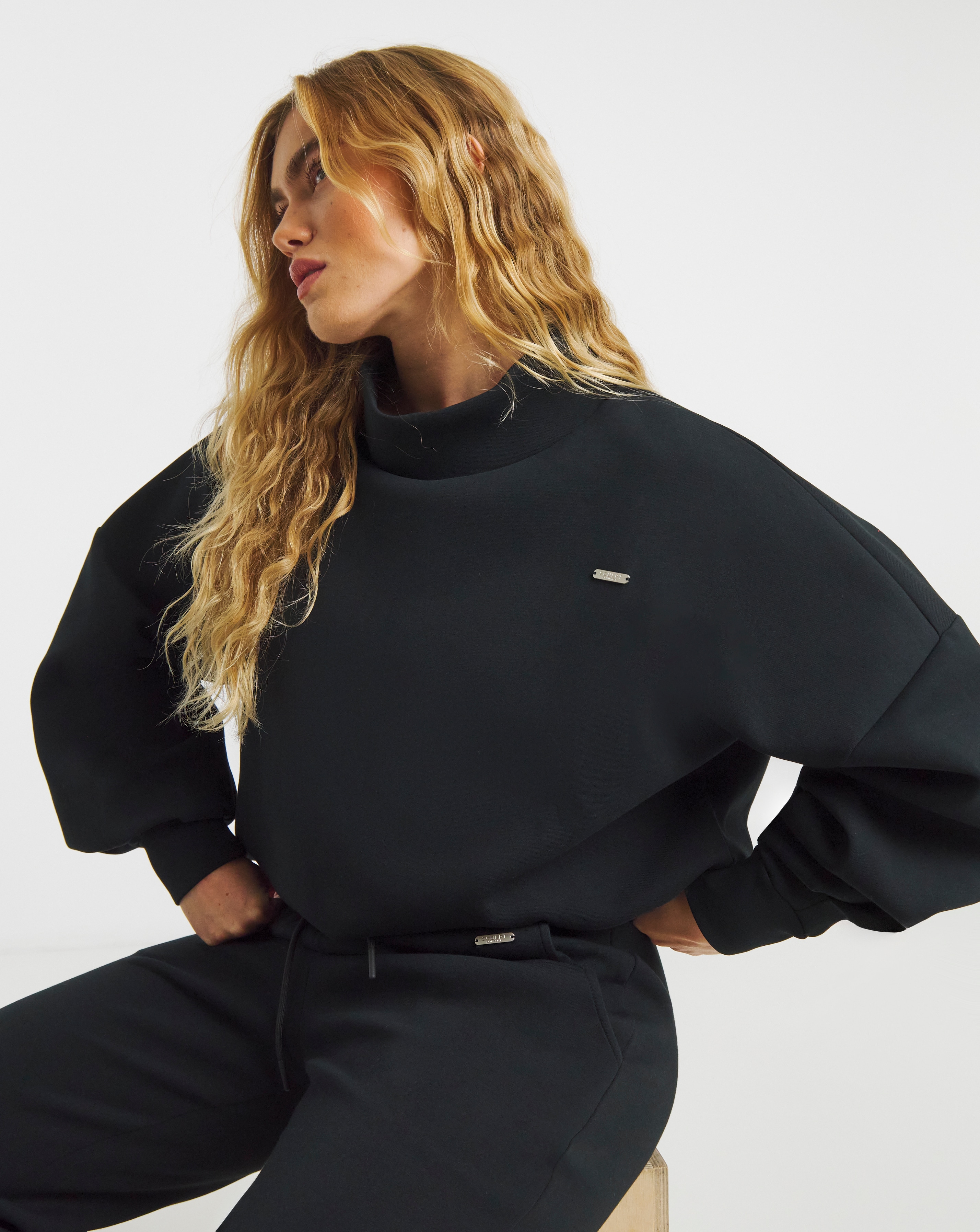New In - Sculpt Activewear High Neck Jumper