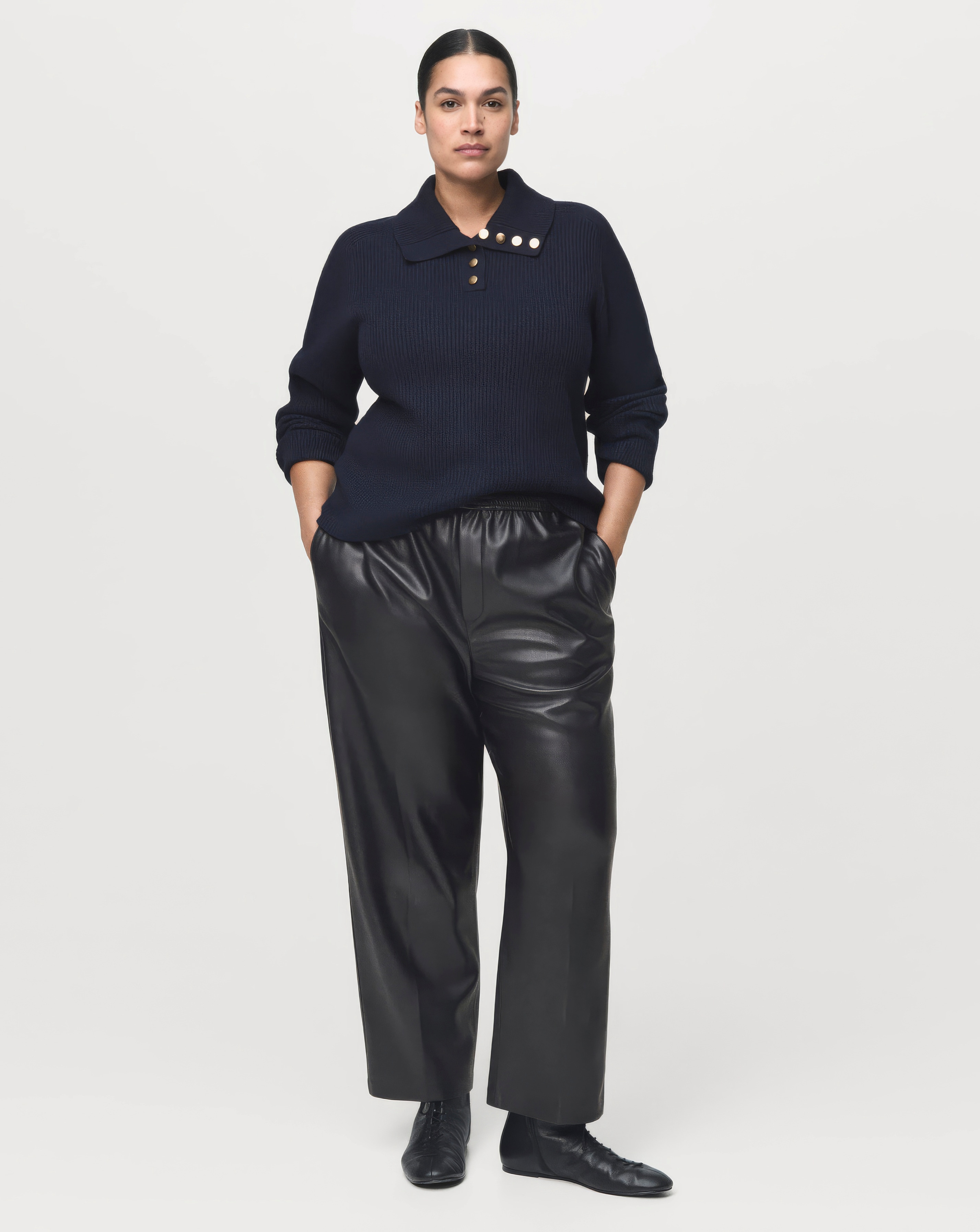 New In - Mango Faux Leather Trousers
