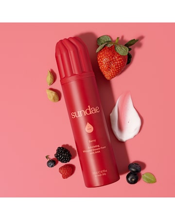 Sundae Whipped Exfoliating Shower Foam - Berry AHA