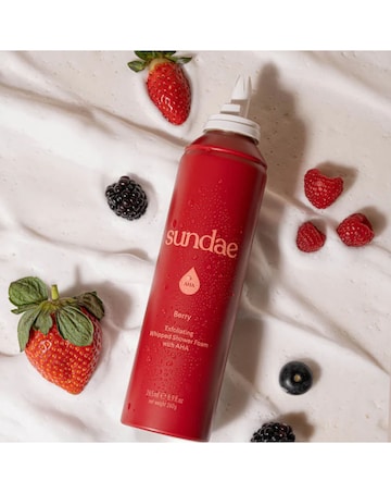 Sundae Whipped Exfoliating Shower Foam - Berry AHA