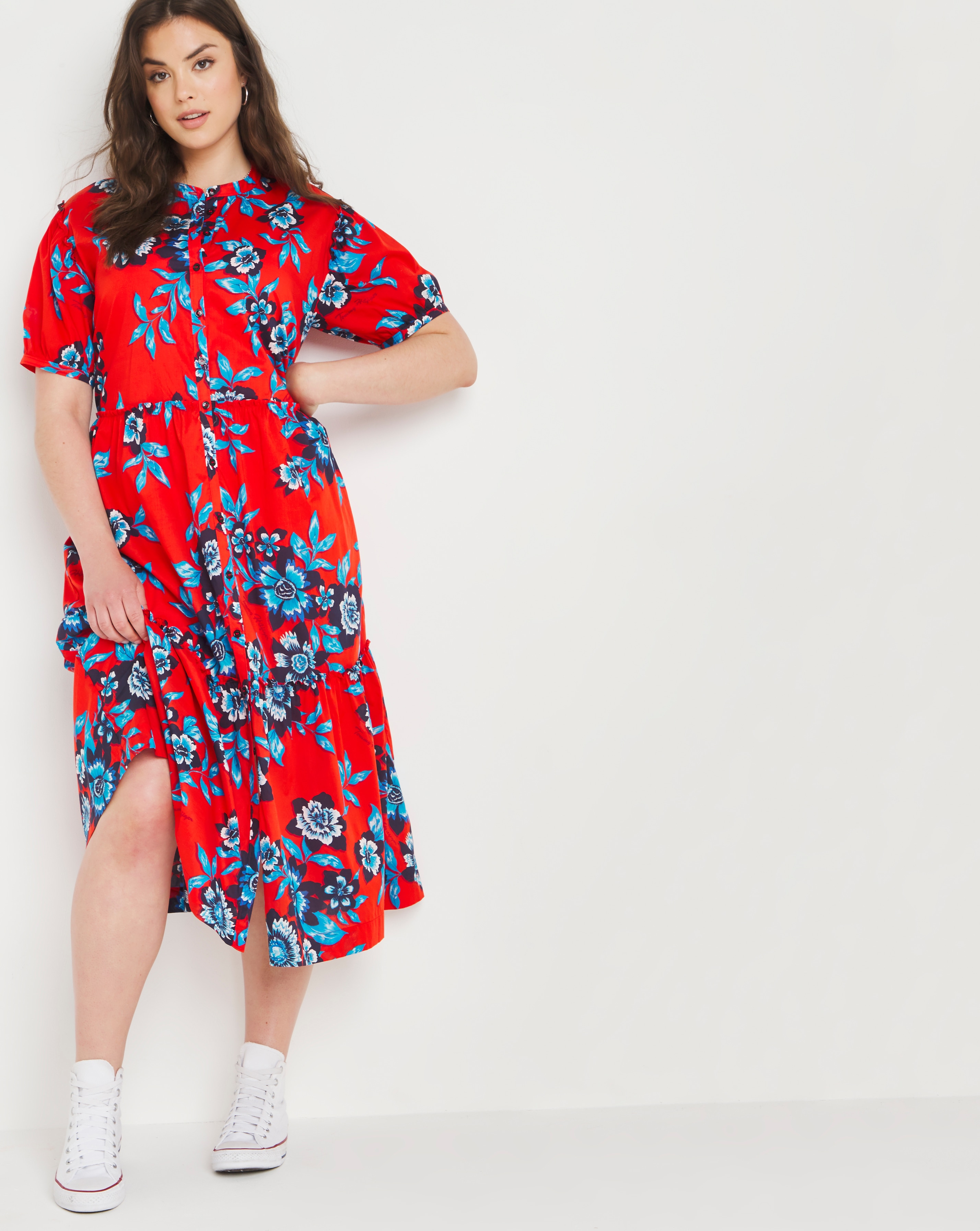 tommy hilfiger tiered dress