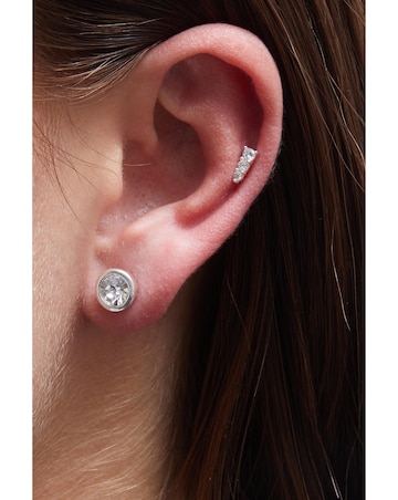 Mood Silver Crystal 3 Pack Stud Earrings