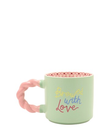 Raspberry Blossom Mug & Coaster Set - Brewed With Love