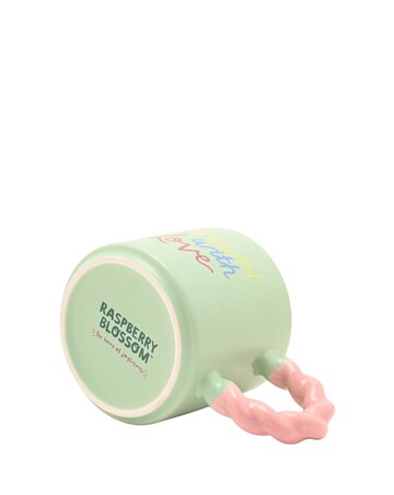 Raspberry Blossom Mug & Coaster Set - Brewed With Love