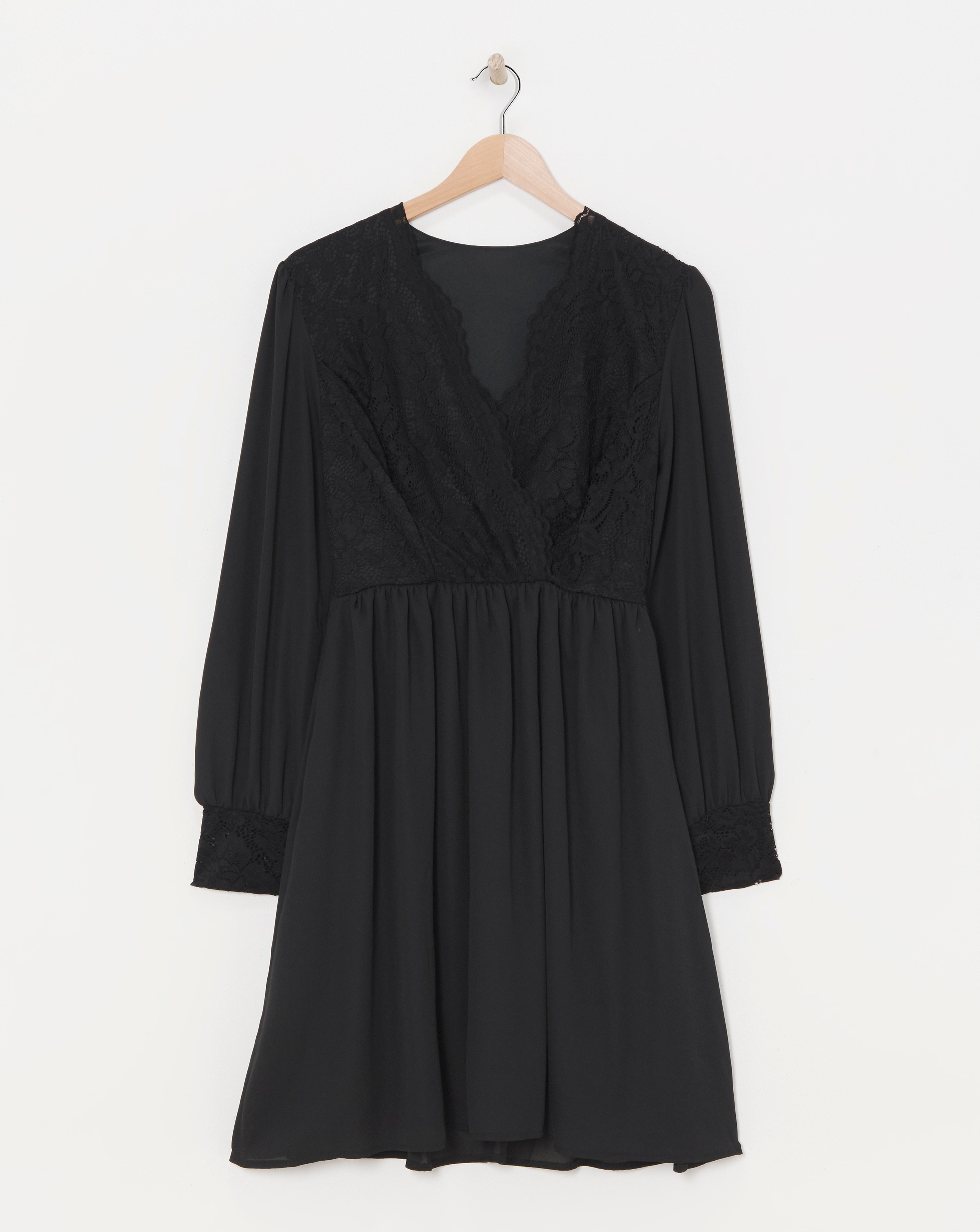 Flounce London Lace Mini Dress