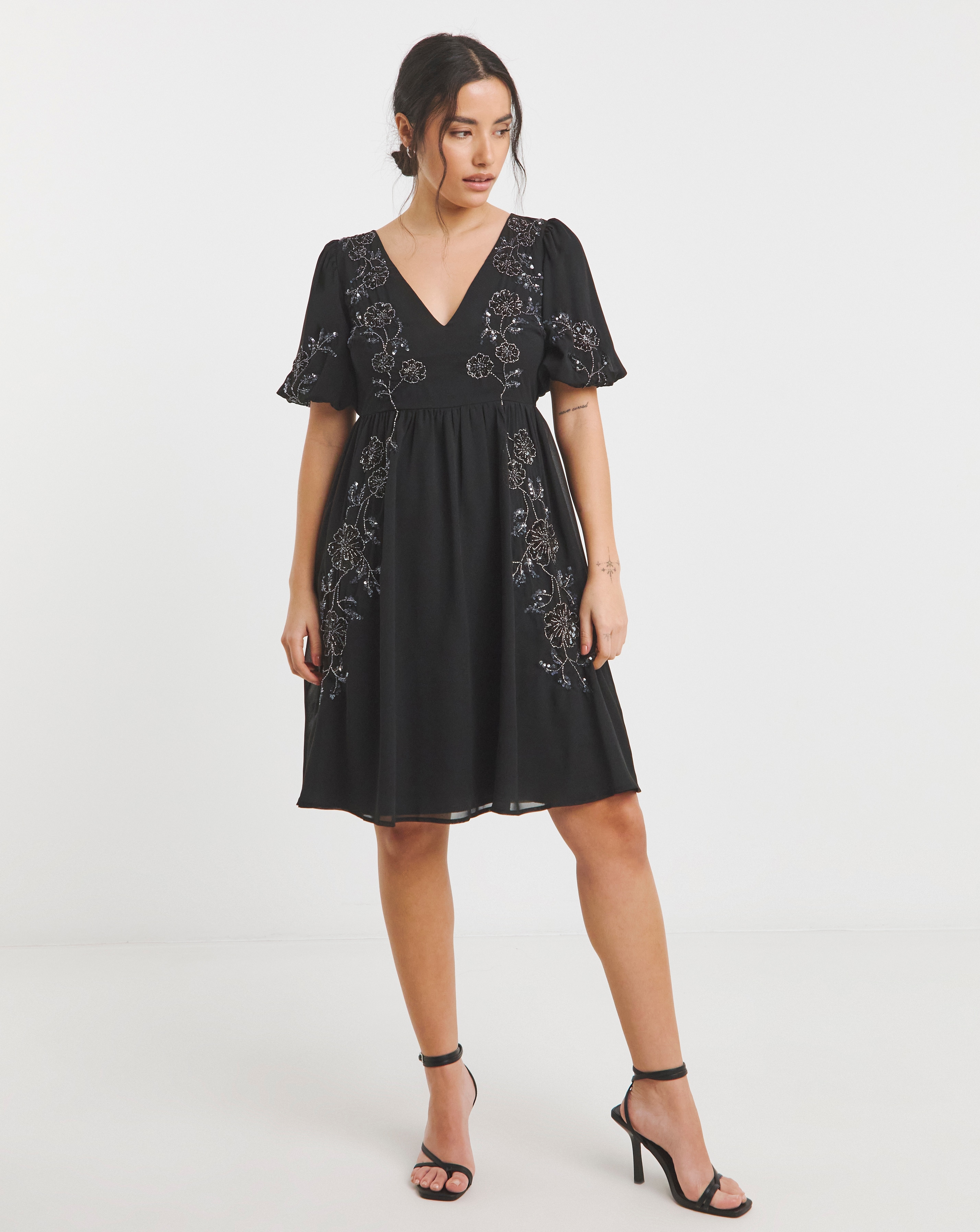 Maya Deluxe Embellished Mini Dress