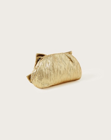 Monsoon Oversized Bow Metallic Bag