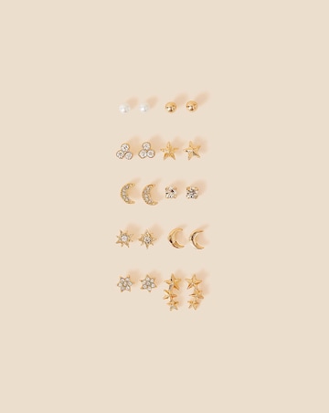 Accessorize Celestial Earrings 10 Pack