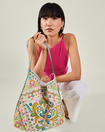 Accessorize Embroidered Shoulder Bag