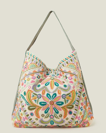 Accessorize Embroidered Shoulder Bag