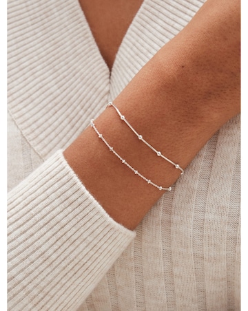Simply Silver 925 Ball Chain Bracelet