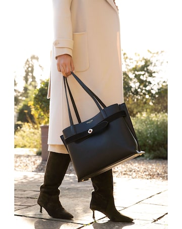 Luella Grey Oriana Black Laptop Tote